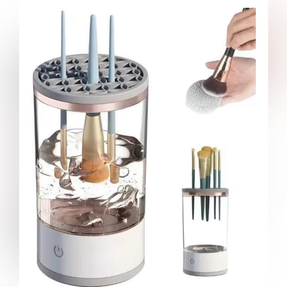 Electric Makeup Brush Cleaner with Holder